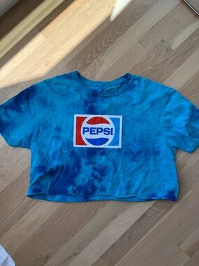 Pepsi Blue & Red Logo Tie-Dye Tee